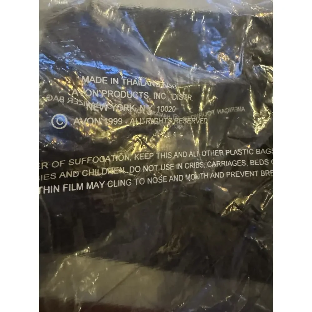Avon American Tourister Hanging Travel Toiletry Bag Organizer Black‎ 1999 Unused